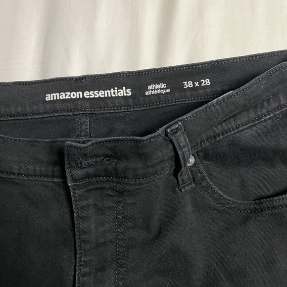 Amazon Essentials size 38 black jeans - Picture 1 of 4